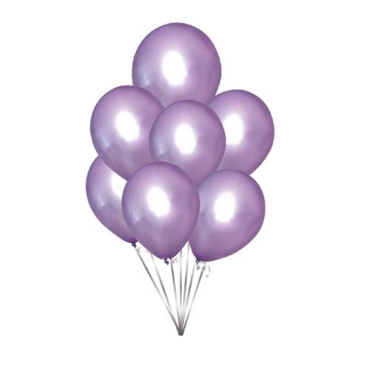 GENERICO - Globos Perlados Color Morado 25 Unidades 13 Cm