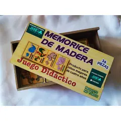 GENERICO - Memorice de animales de madera