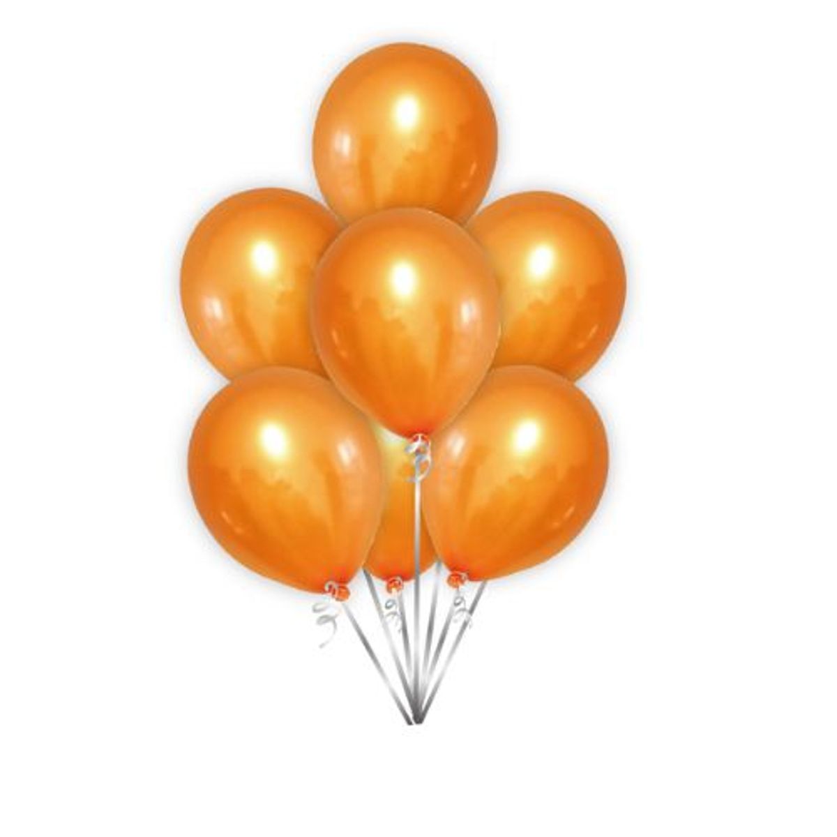 GENERICO - Globos Perlados Color Naranja 13 Cm 25 Unidades