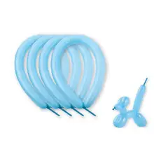 GENERICO - Globos 260 Largos 40 Unidades Color Celeste