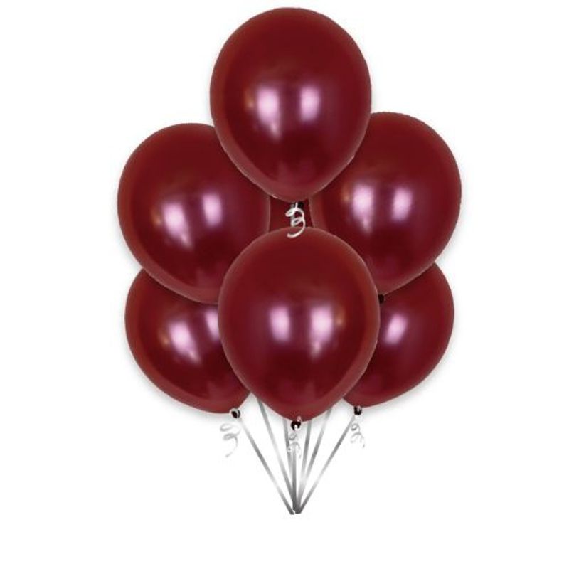 GENERICO - Globos Latex 30 Cm 50 Unidades Color Vino