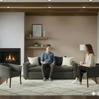 Living 311 Bubha marengo sofa 3 cuerpos con resortes mas 2 sitiales