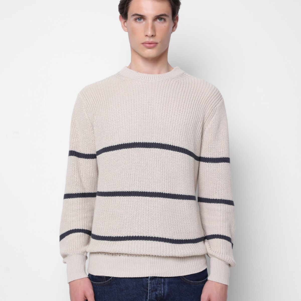 SCALPERS - Sweater Punto Rayas Navy Stripes