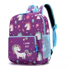 GENERICO - Mochila Preescolar Unicornio Jardín Kindergarden Niños
