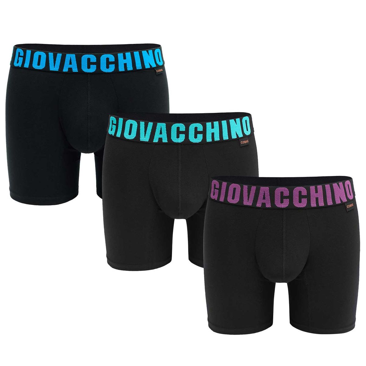 GIOVACCHINO - Pack de 3 Boxer Medio Algodón Hombre