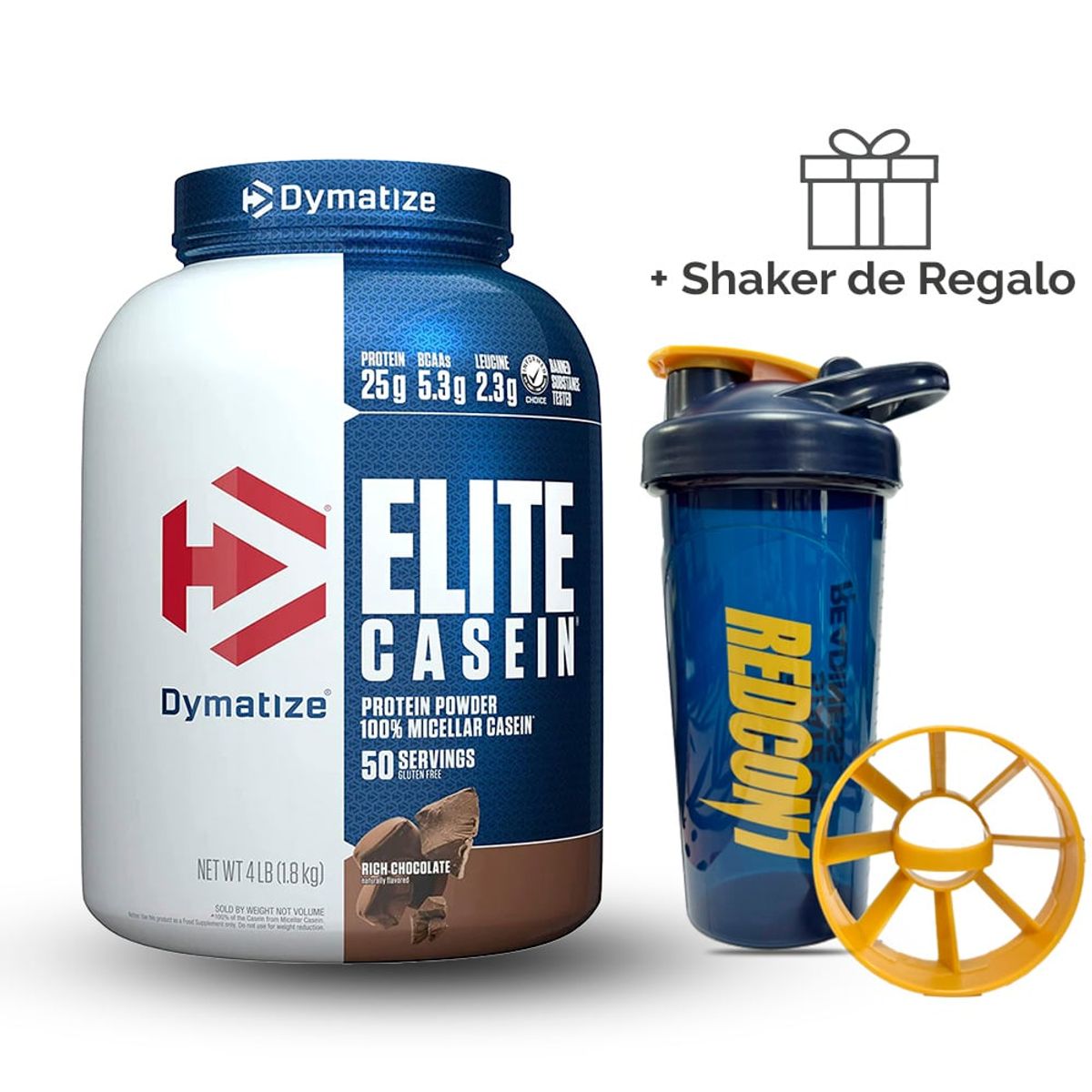 DYMATIZE - Elite Casein Dymatize 4 Lb RICH CHOCOLATE.