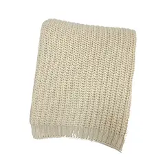 ANTICO HOME - Manta De Puntos Color Crema Valeriana Medidas 130x190 cm