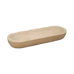 ANTICO HOME - Bandeja En Madera De Paulownia Tallada A Mano Gaura