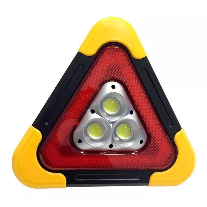 GENERICO - Triangulo De Emergencia Led Recargable Portatil Solar