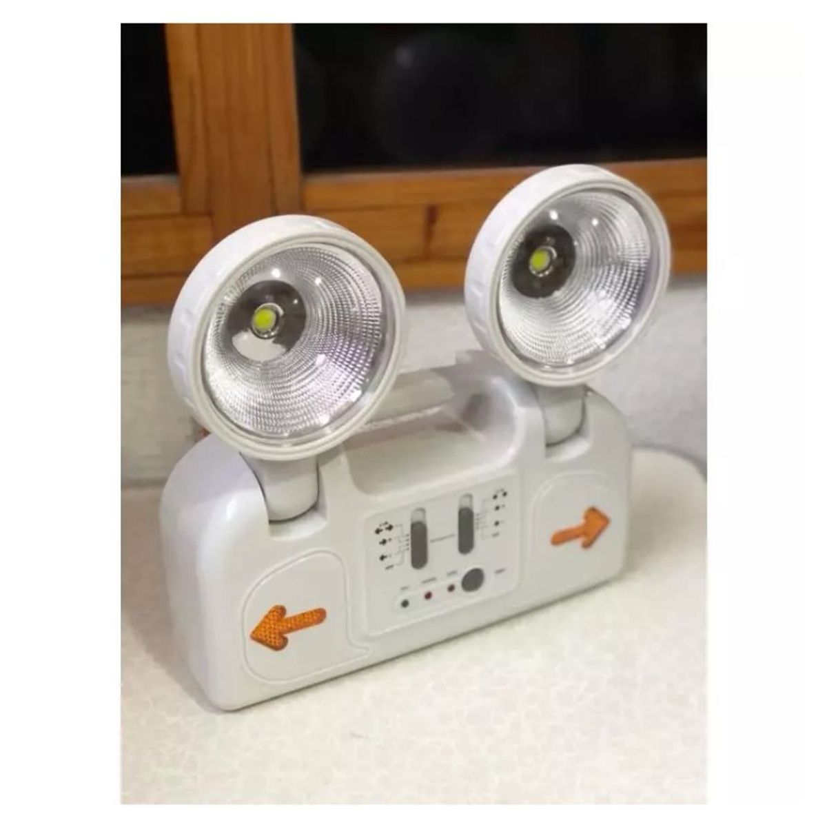 GENERICO - Lampara De Emergencia 2 Focos Recargable