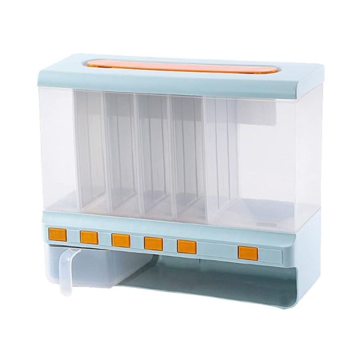 GENERICO - Dispensador De Mesa 6 Espacios Granos Cereal Arroz Pasta