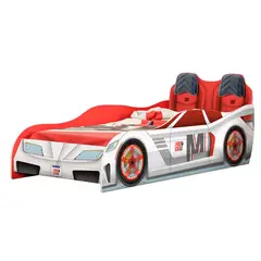 KIDSCOOL - CAMA INFANTIL FAST CAR BLANCO