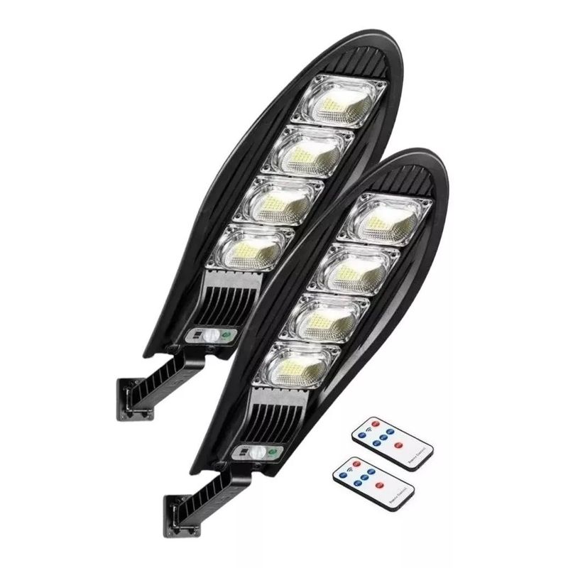 GENERICO - Pack X2 Foco Exterior Iluminacion Solar Foco Led Solar 180w