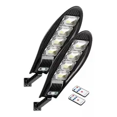 GENERICO - Pack X2 Foco Exterior Iluminacion Solar Foco Led Solar 180w