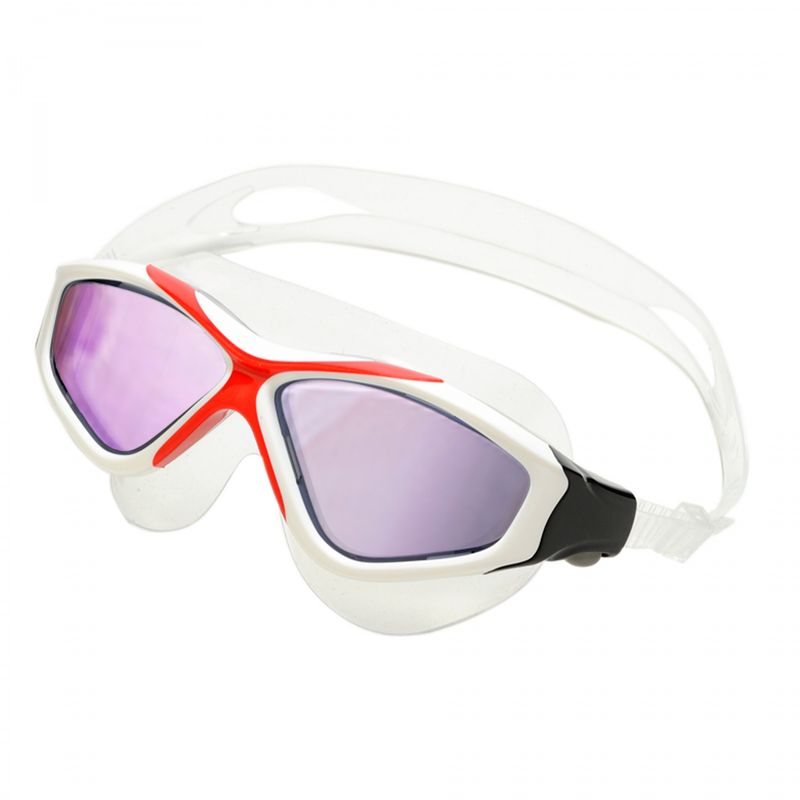 SAEKO - LENTE NATACION SAEKO K9 UV MARLIN BLANCO-ROJO