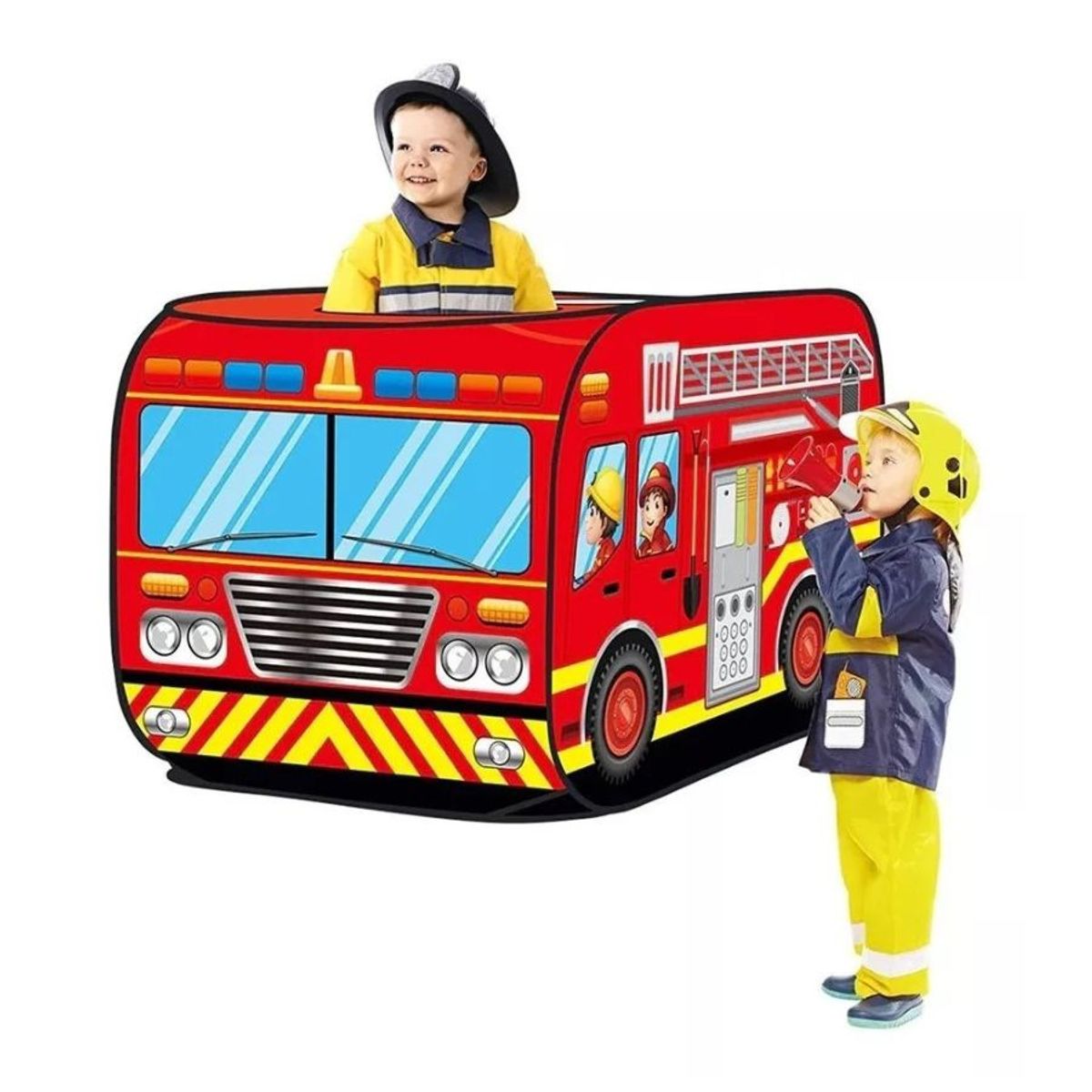 GENERICO - Carpa Infantil De Camión De Bomberos Para Niños Niñas