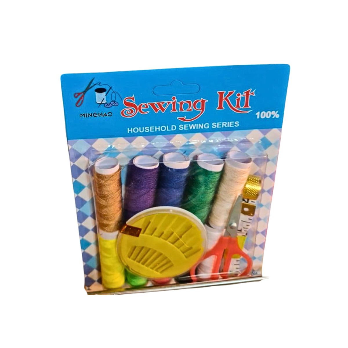 GENERICO - Set De Hilos De Coser  Pack Agujas  Centímetro  Tijera