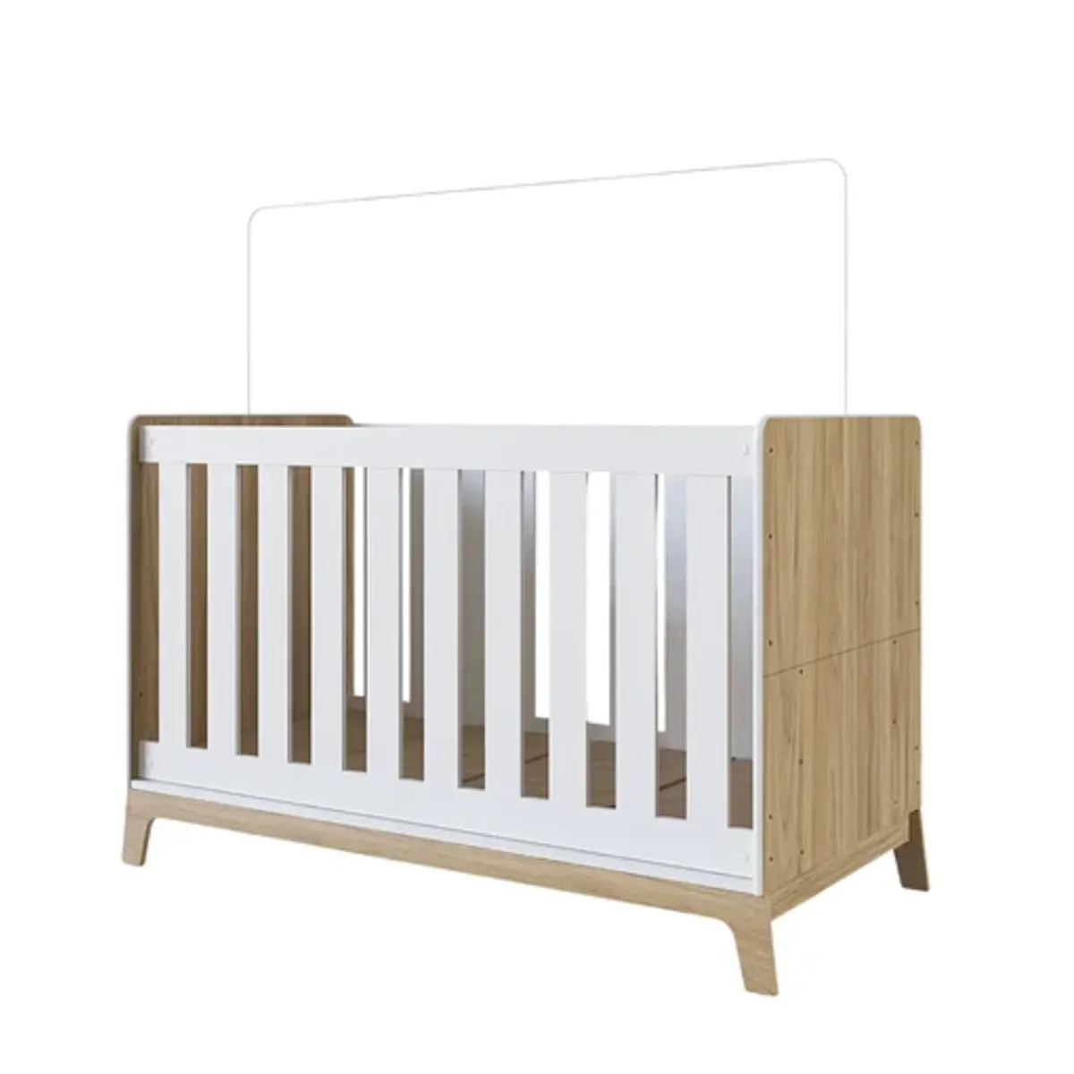 KIDSCOOL - Cuna 3 Funciones Honey Blanco Miel