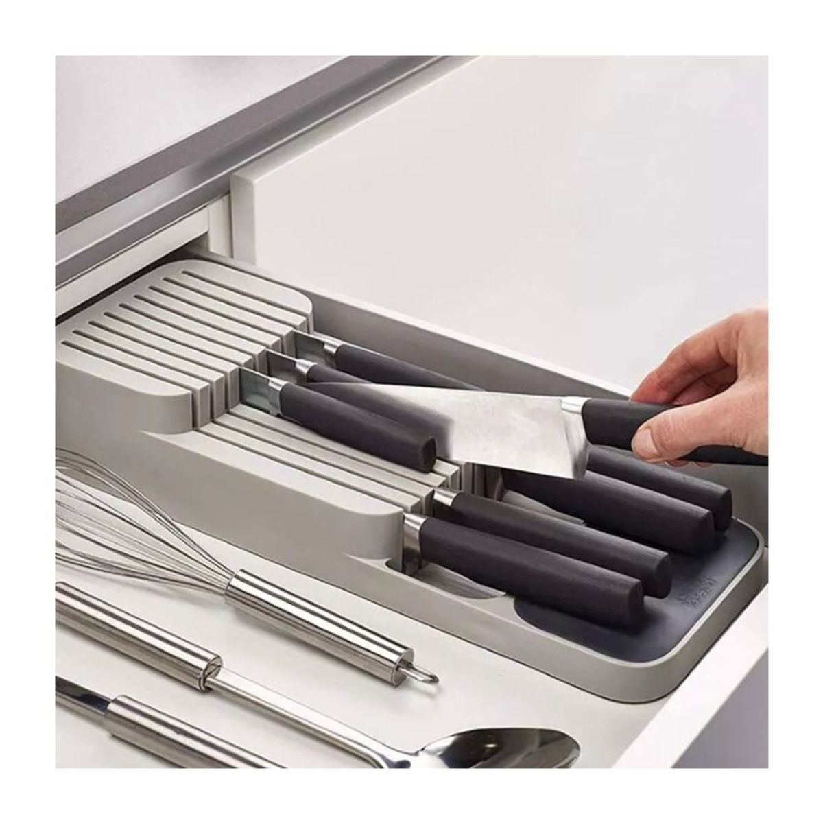 GENERICO - Soporte Organizador De Cuchillos Para Cajón De Cocina
