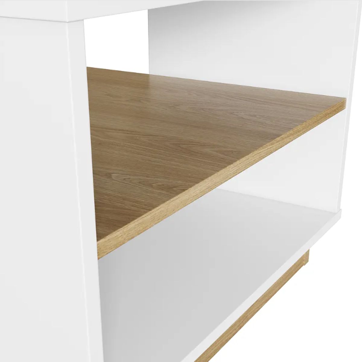 BE DESIGN - MESA DE CENTRO BLANCO MIEL  /LIVORNO