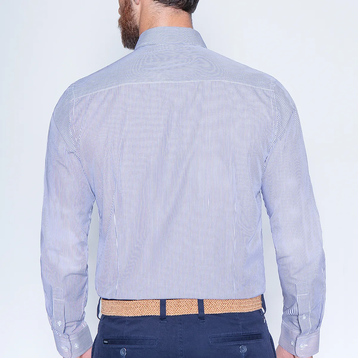 FEROUCH - Camisa Smart Casual Albany Azul Ferouch
