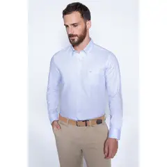 FEROUCH - Camisa Smart Casual Boston Celeste