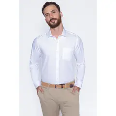 FEROUCH - Camisa Smart Casual Bristol Blanco