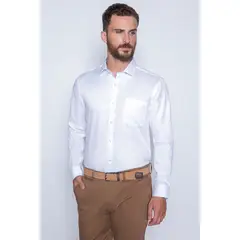 FEROUCH - Camisa Smart Casual Georgia Blanco