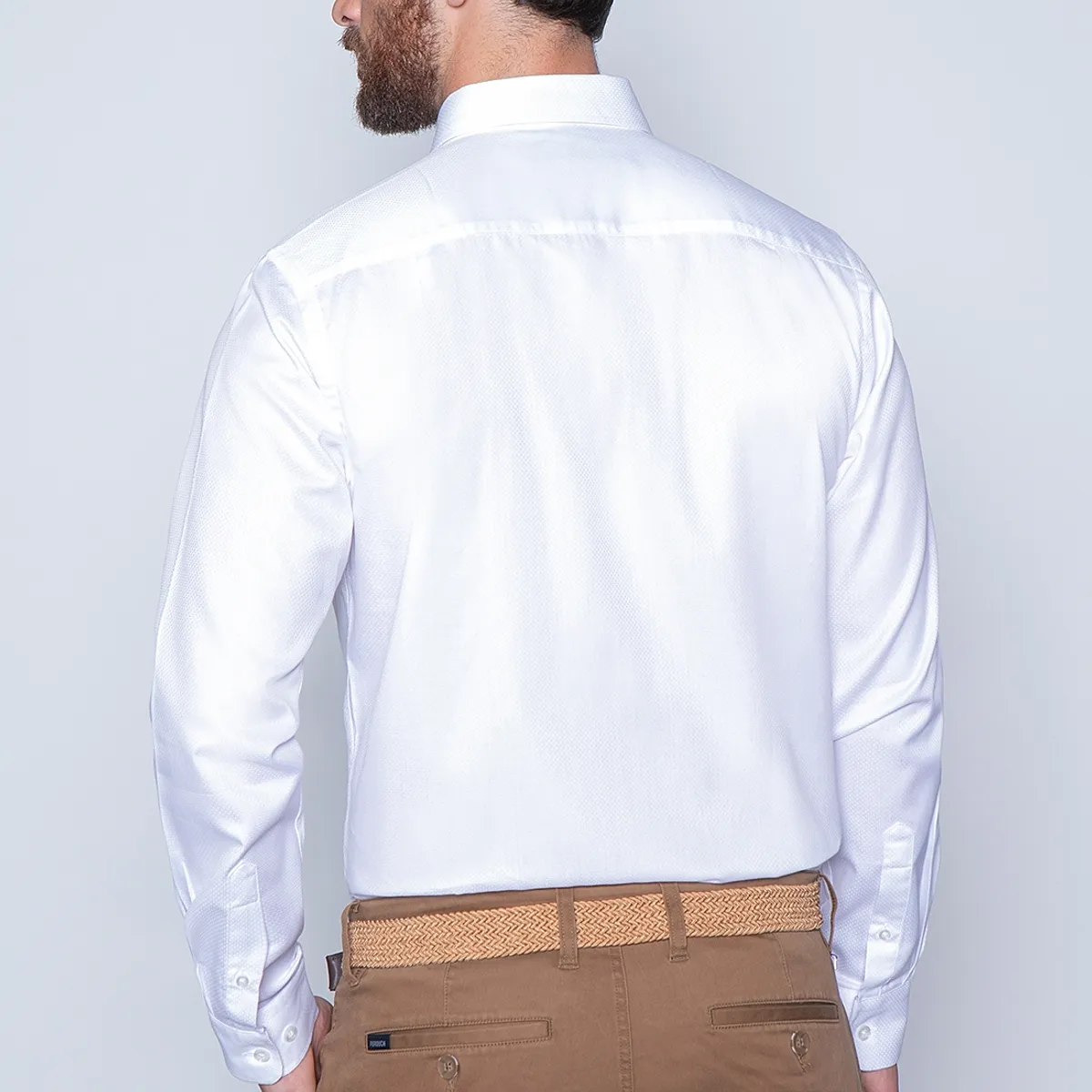 FEROUCH - Camisa Smart Casual Georgia Blanco Ferouch