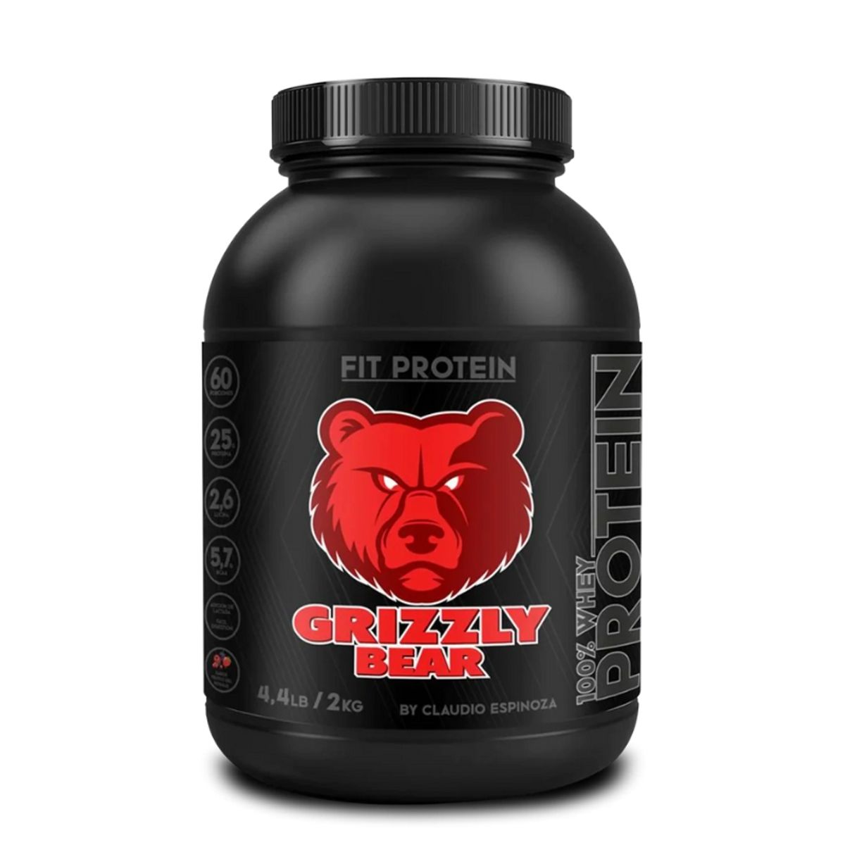 GRIZZLY - Proteína Grizzly Bears 2 kg  - Durazno a la crema - 60 serv.