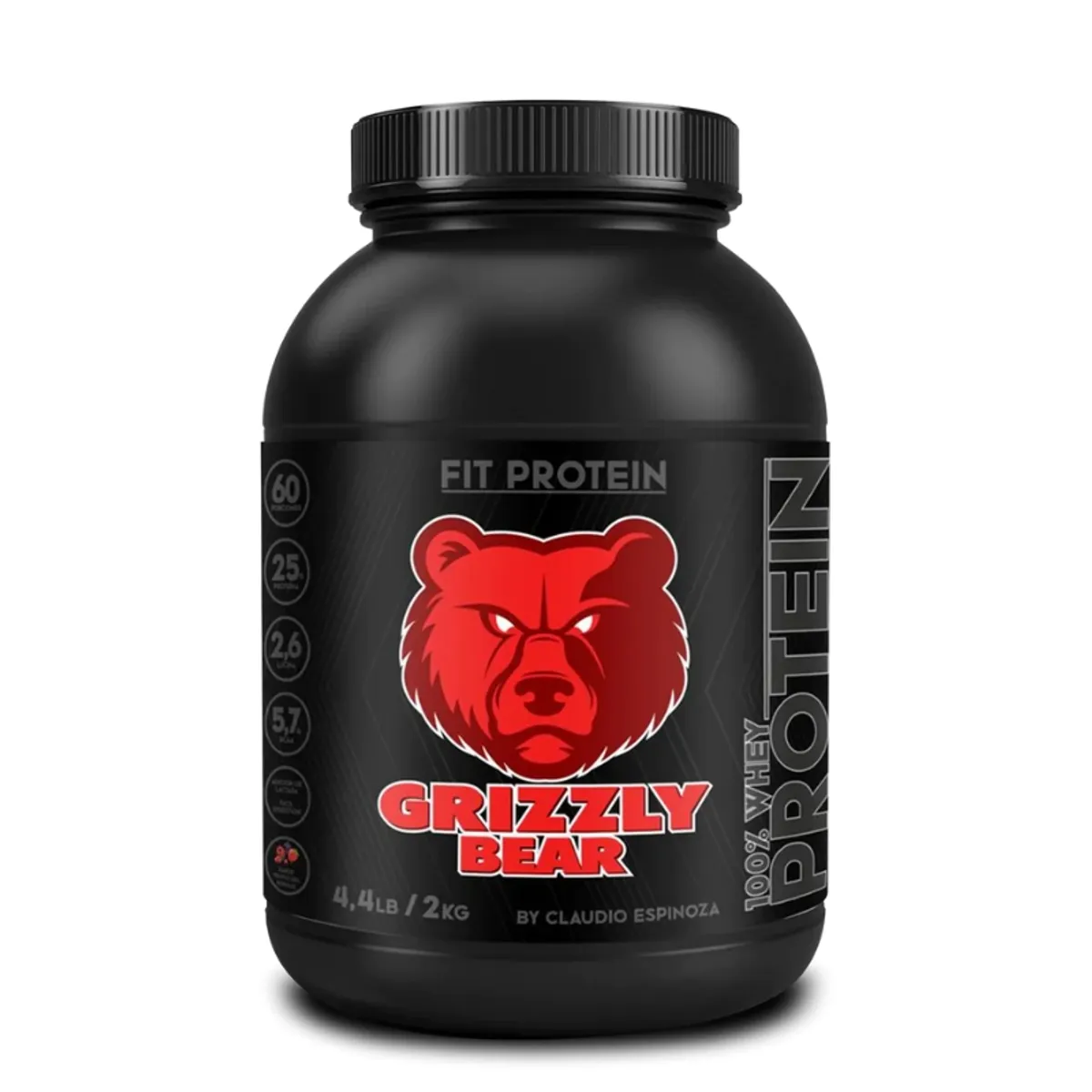 GRIZZLY - Proteína Grizzly Bears 2 kg  - Durazno a la crema - 60 serv.