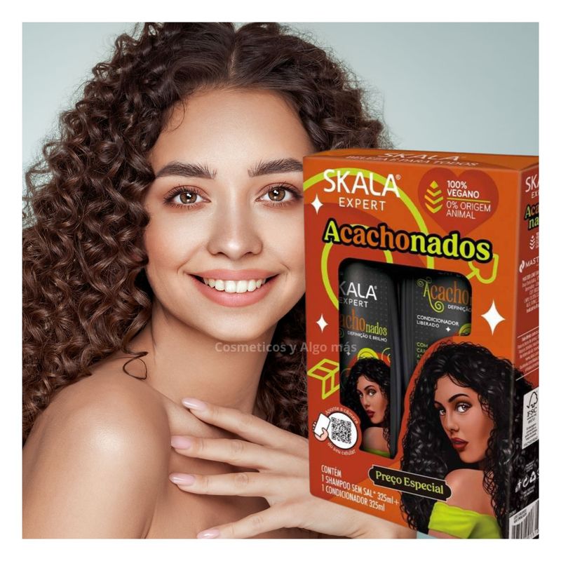 SKALA - Kit de champu y acondicionador para rizos acachonados skala