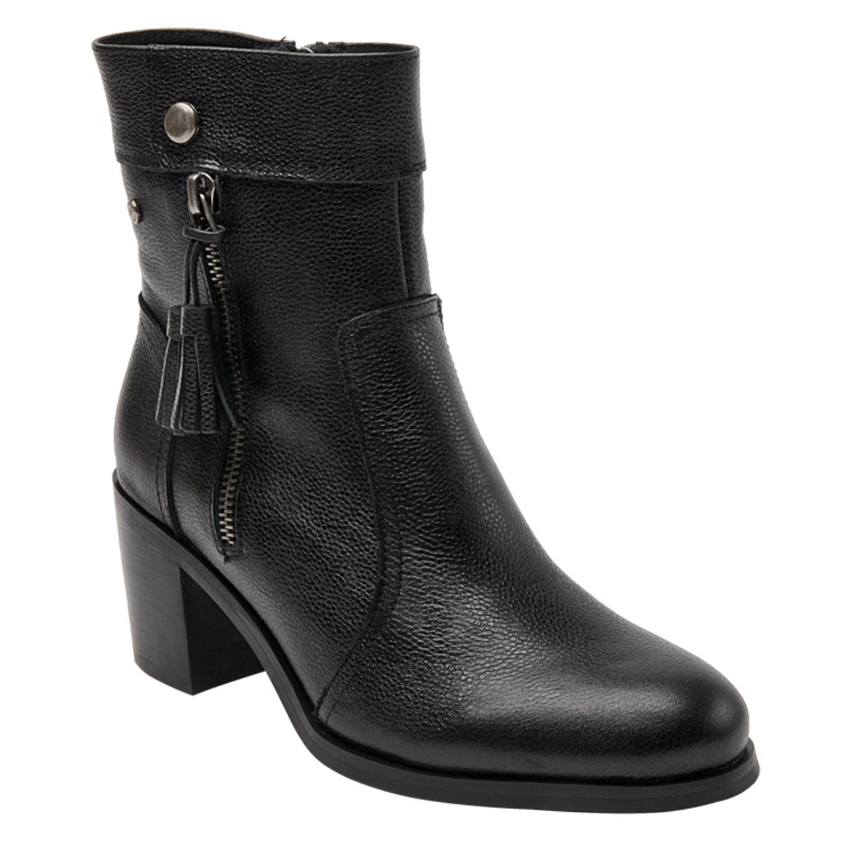 POLLINI - Botín Casual Femenino Negro Pollini