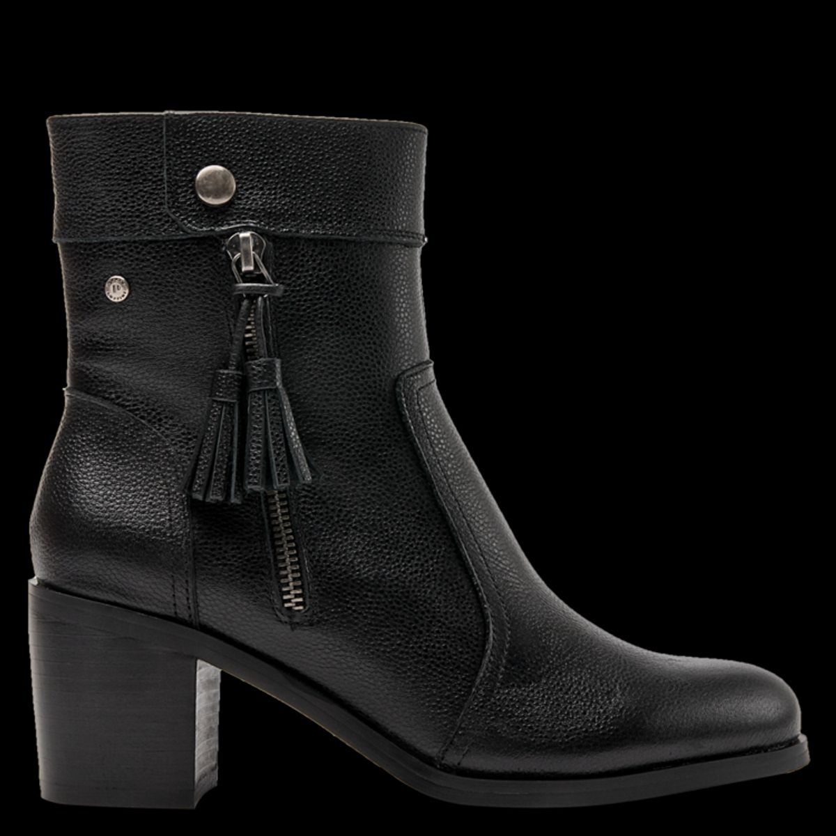 POLLINI - Botín Casual Femenino Negro Pollini