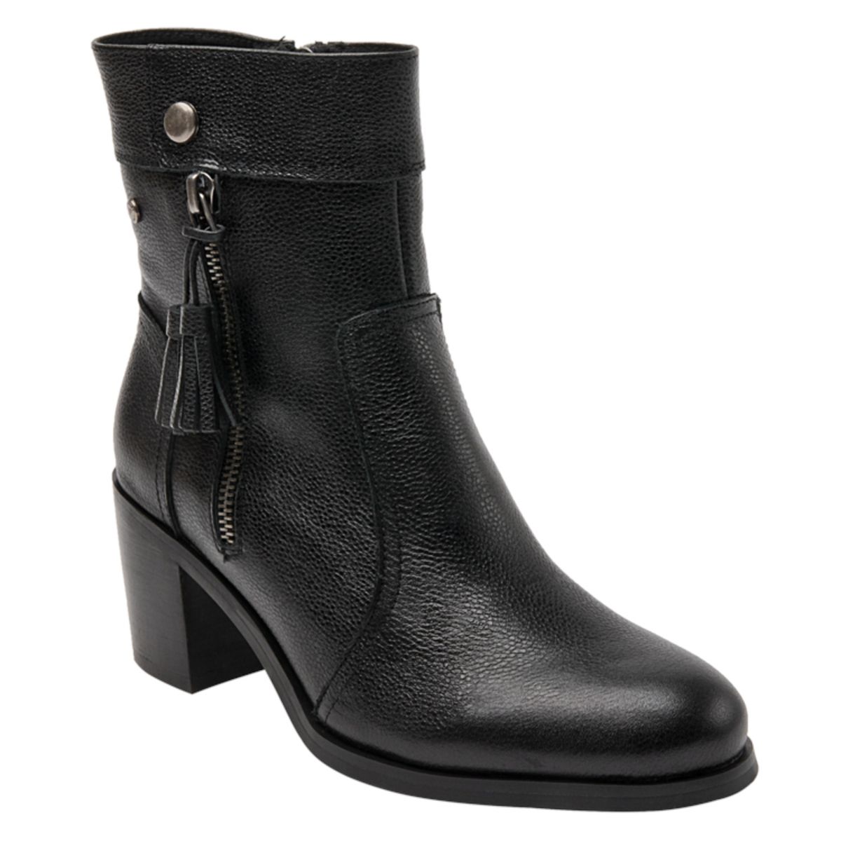 POLLINI - Botín Casual Femenino Negro Pollini