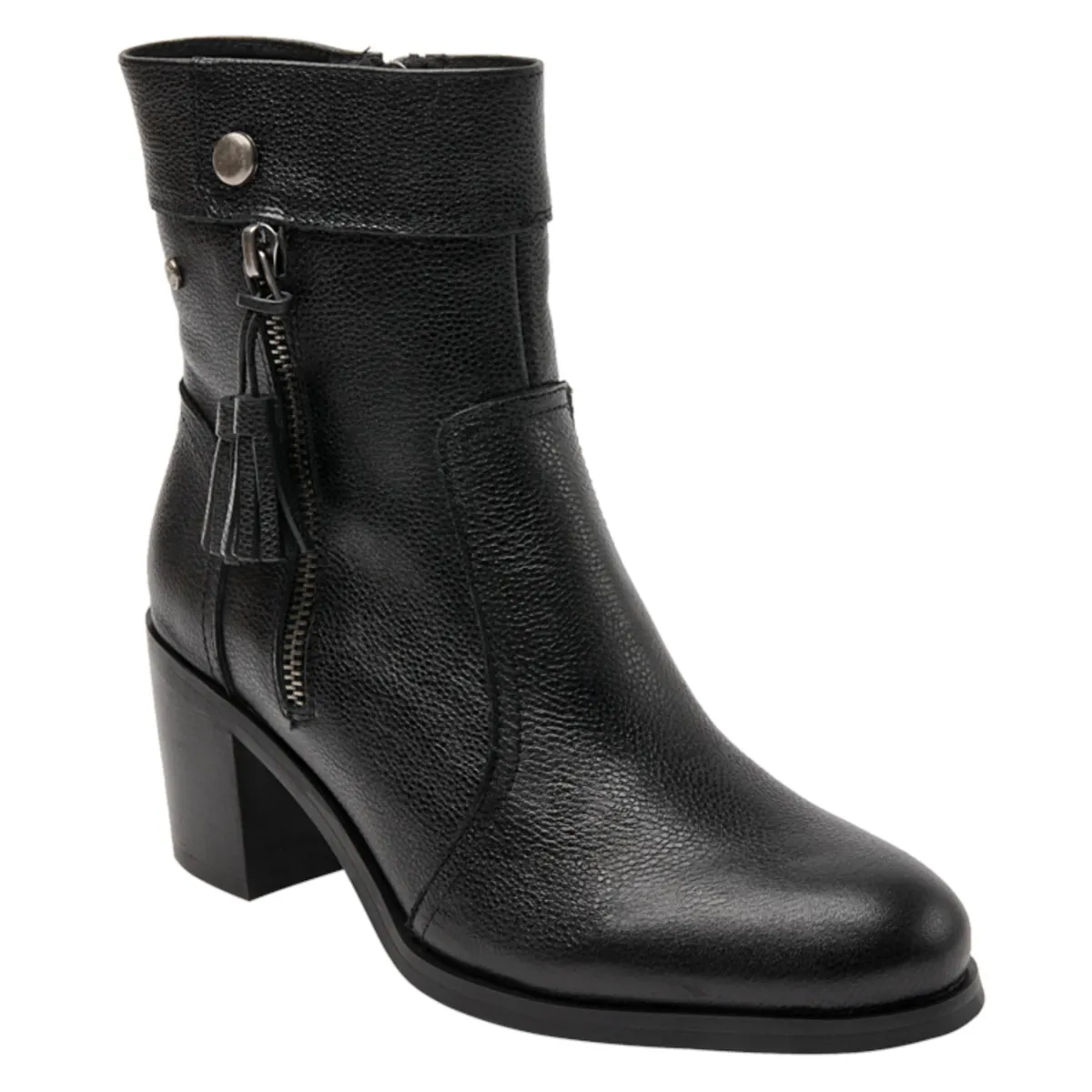 POLLINI - Botín Casual Femenino Negro Pollini