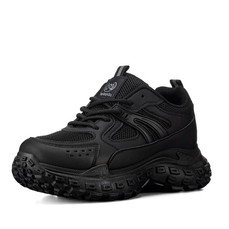 WEIDE - Zapatillas Negro Casual Mujer Weide SL03