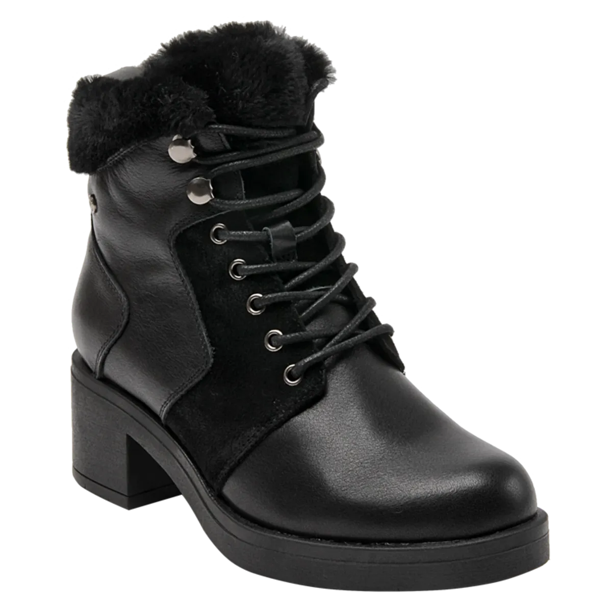 POLLINI - Botín Casual Femenino Negro Pollini