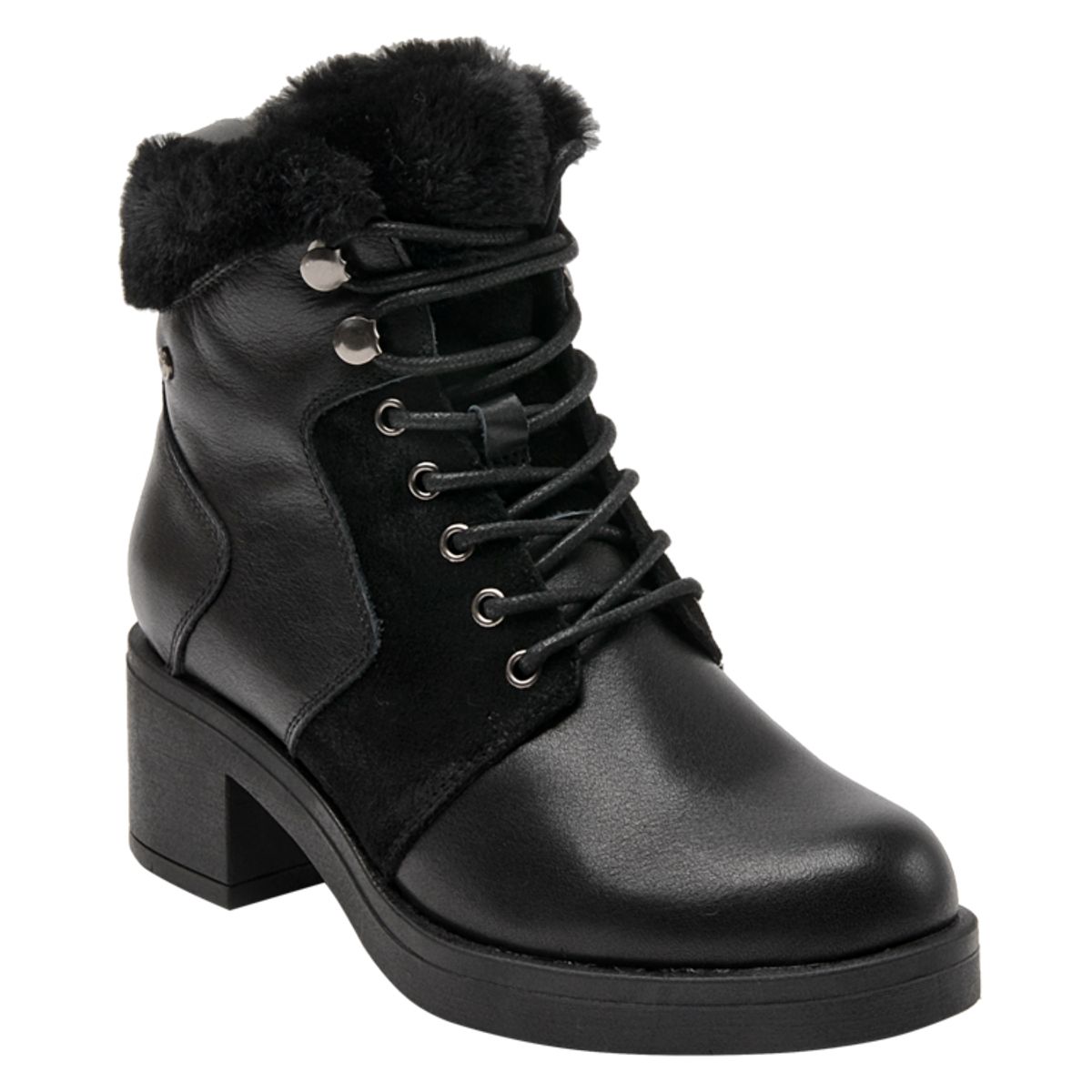 POLLINI - Botín Casual Femenino Negro Pollini