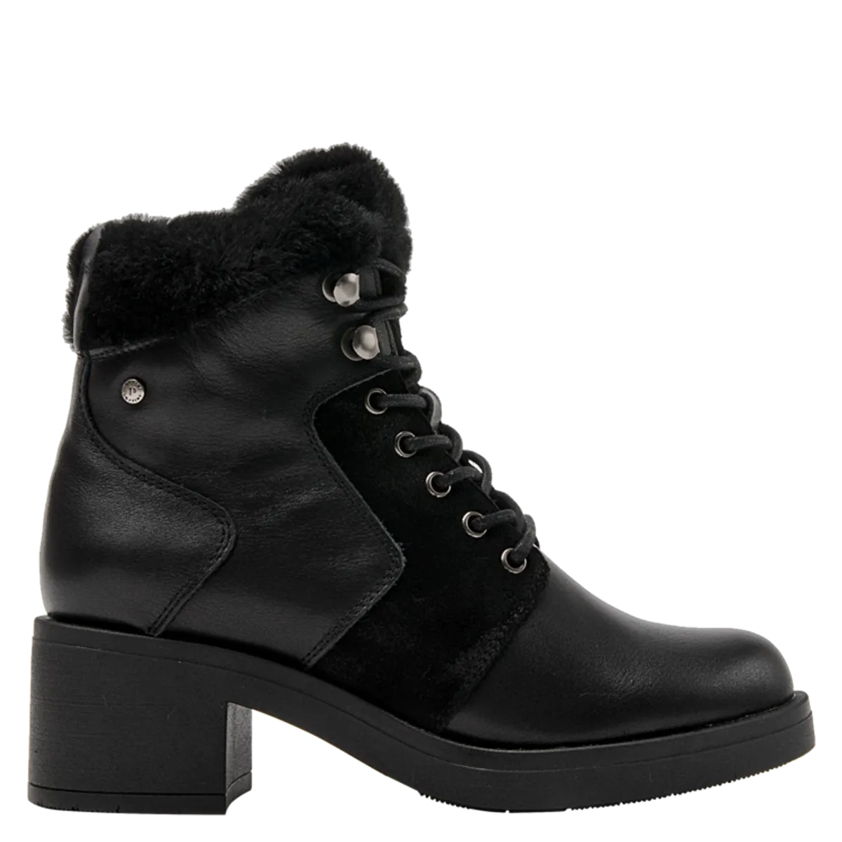 POLLINI - Botín Casual Femenino Negro Pollini