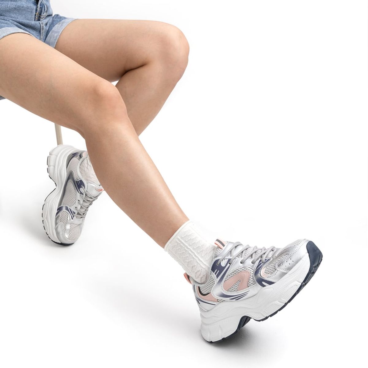 WEIDE - Zapatillas Plateado Casual Mujer Weide SL01