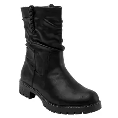 DAKOTA - Botín Casual Femenino Negro