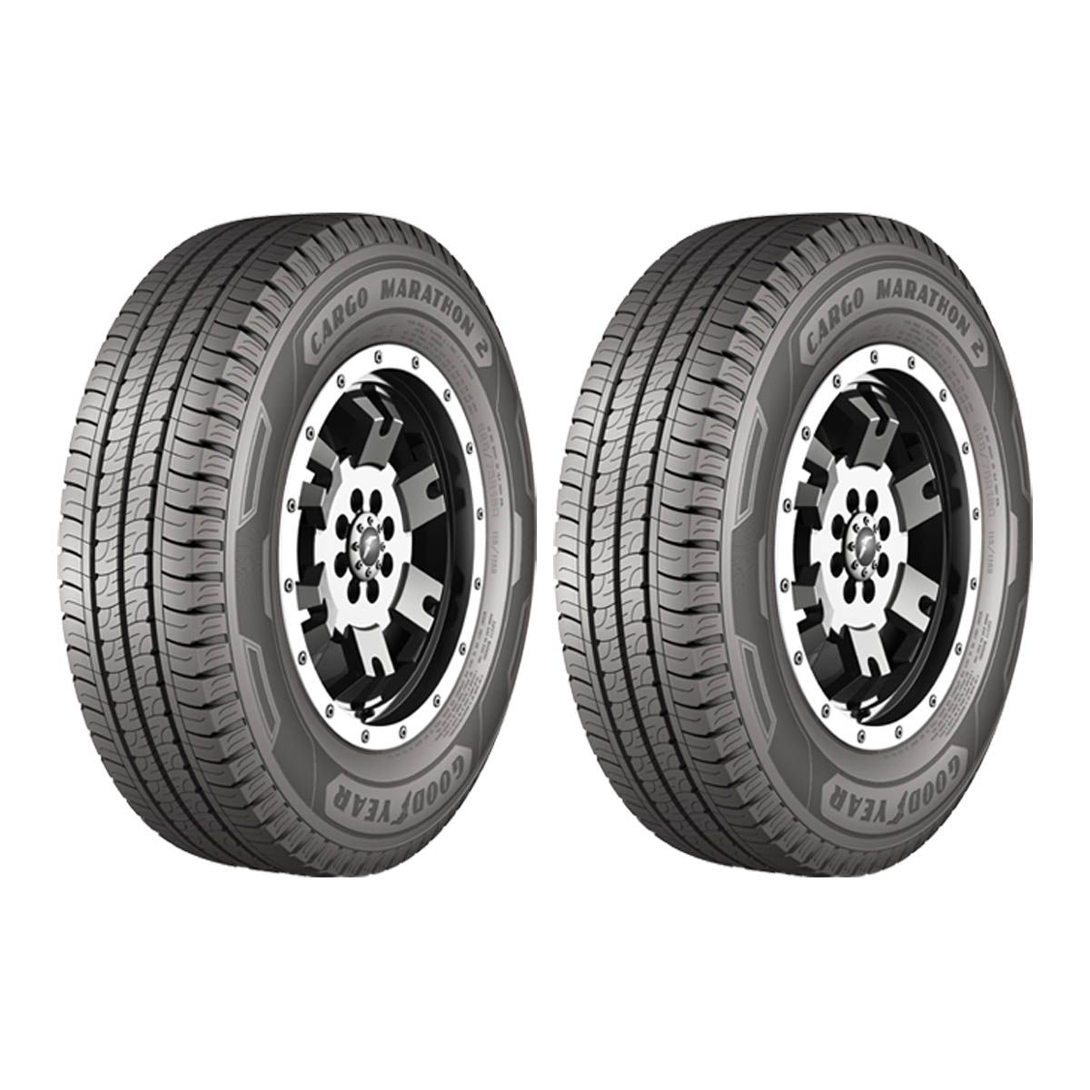 GOODYEAR - SET2 NEUMATICOS GOODYEAR 205/75 R16C 113/111Q CARGO MARATH 2