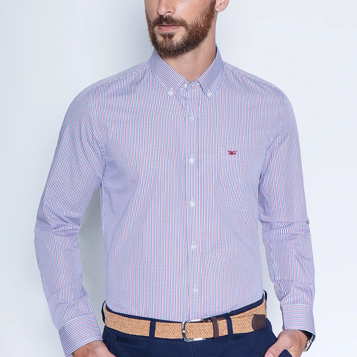 FEROUCH - Camisa Cuadro Dakota Sm Rojo Ferouch