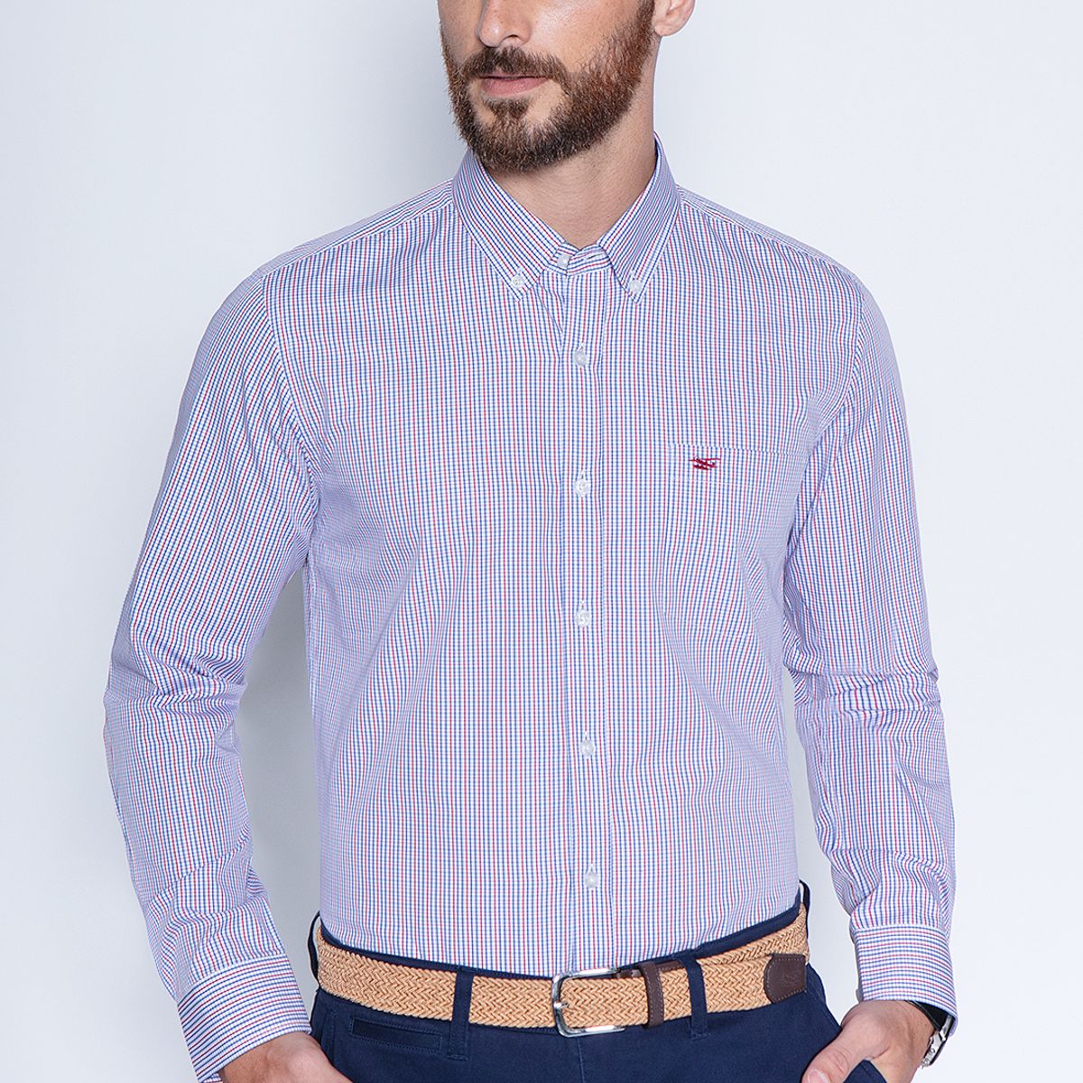 FEROUCH - Camisa Cuadro Dakota Sm Rojo Ferouch