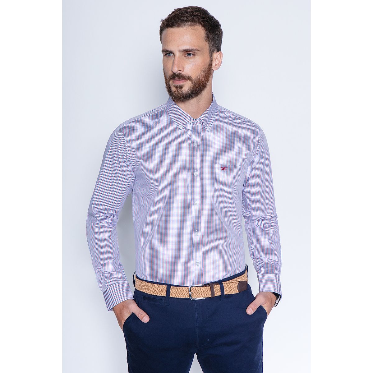 FEROUCH - Camisa Cuadro Dakota Sm Rojo Ferouch