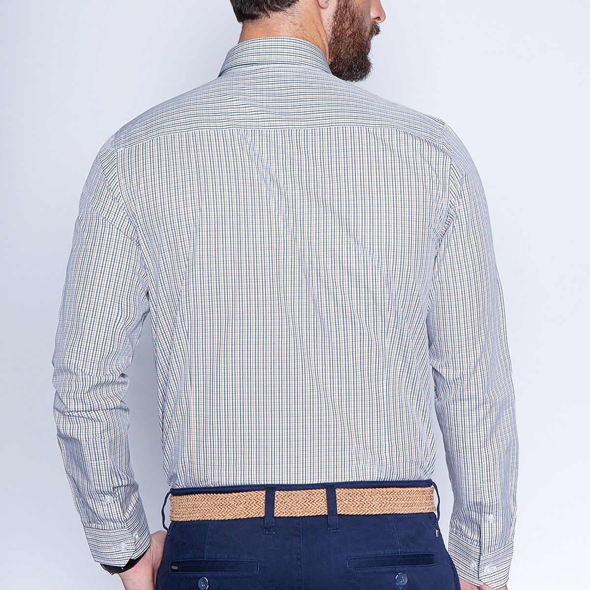 FEROUCH - Camisa Cuadro Dakota Sm Amarillo Ferouch