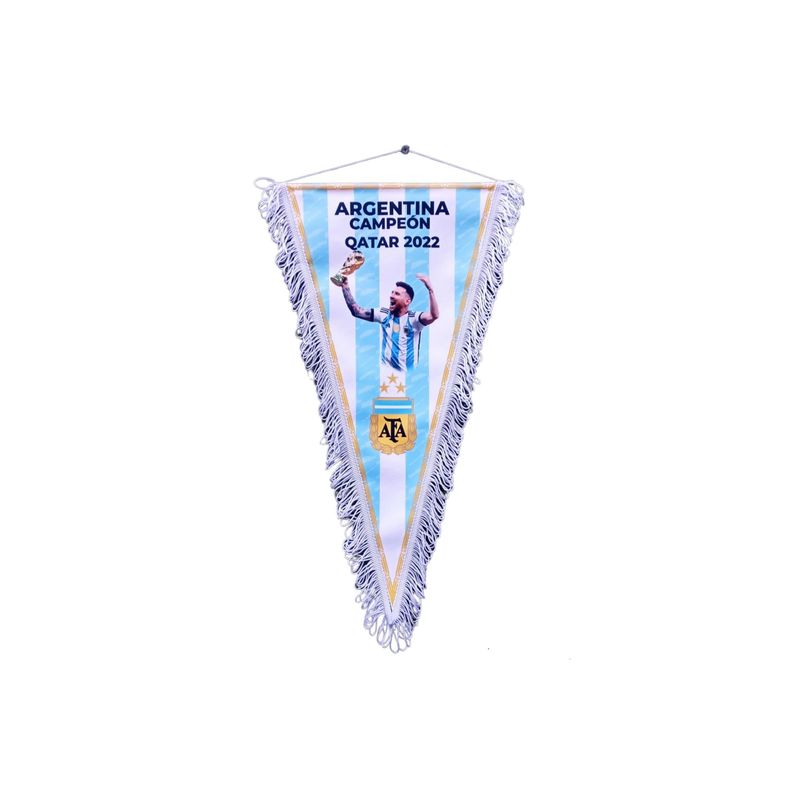 GENERICO - Banderin Selección Argentina Campeón Qatar 2022 Messi GENERICO