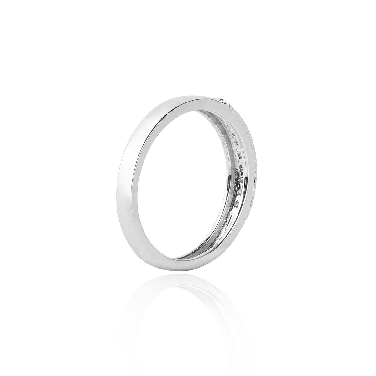 JB JOYAS BARON - Anillo Oro Blanco 18kt Diamantes de 15pts