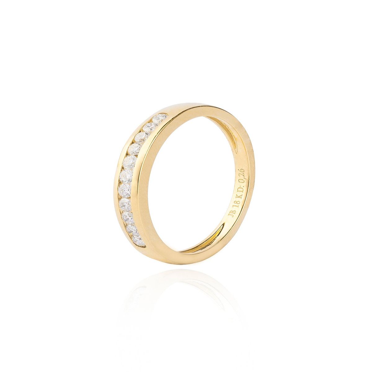JB JOYAS BARON - Anillo Oro Amarillo 18kt Diamantes de 26 Pts